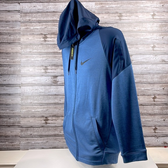 Men’s Nike Dry Full Zip Fleece Training Top - Picture 3 of 6